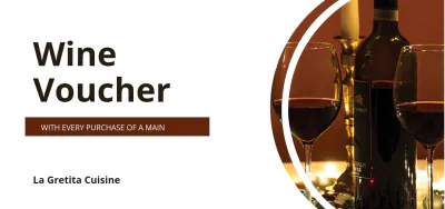 Free Restaurant Wine Voucher Template to Edit Online