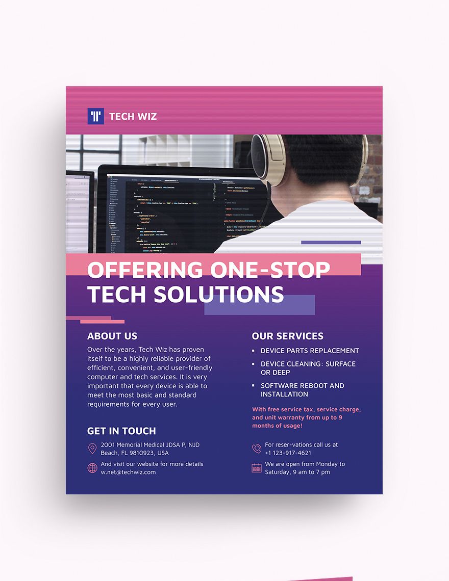Free Professional Services Flyer Template