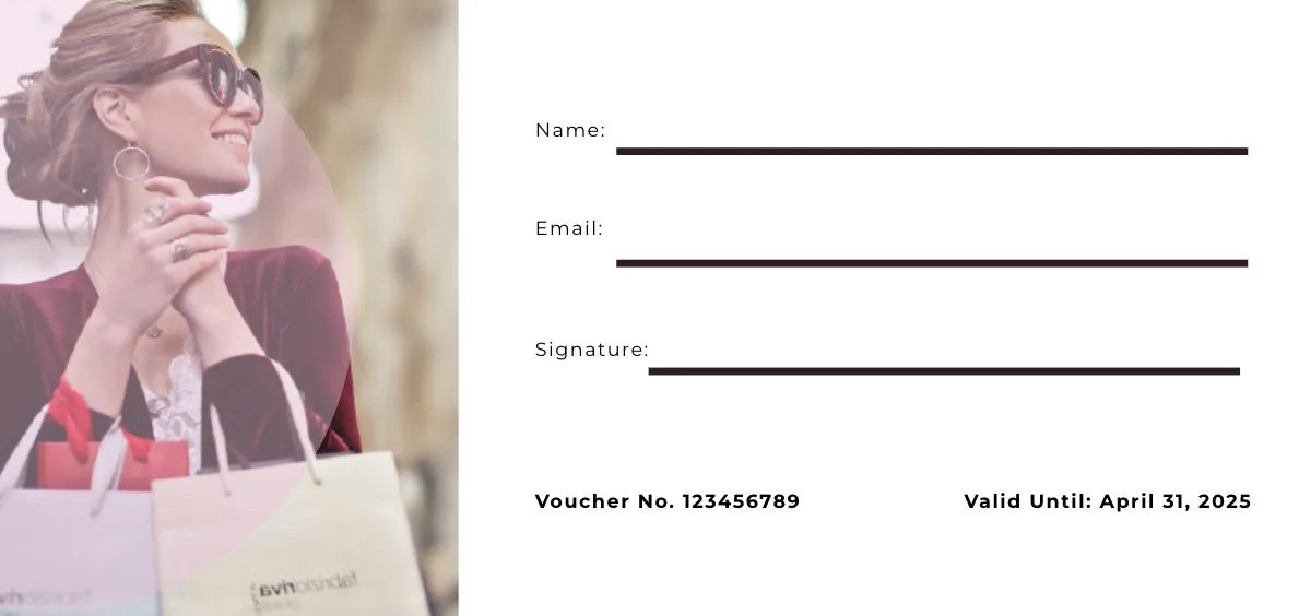 Free Sample Shopping Voucher Template to Edit Online