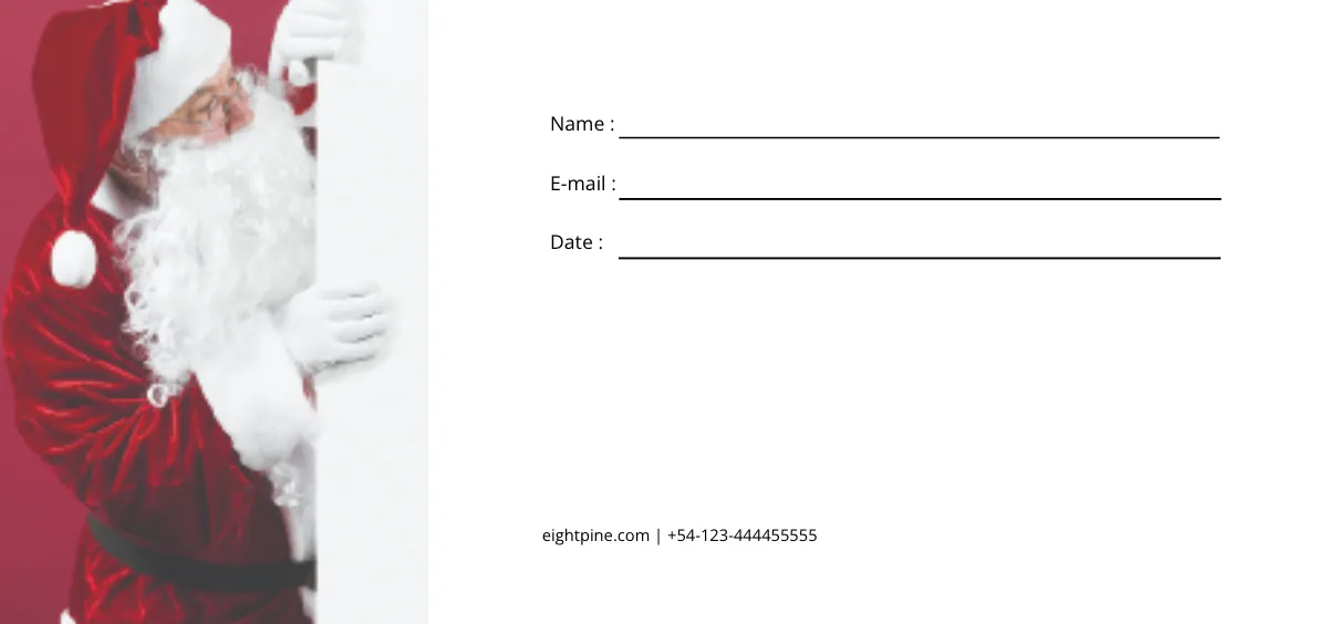 Free Santa Claus Voucher Template to Edit Online