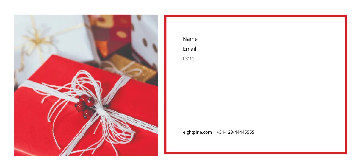 Free Simple Christmas Voucher Template to Edit Online
