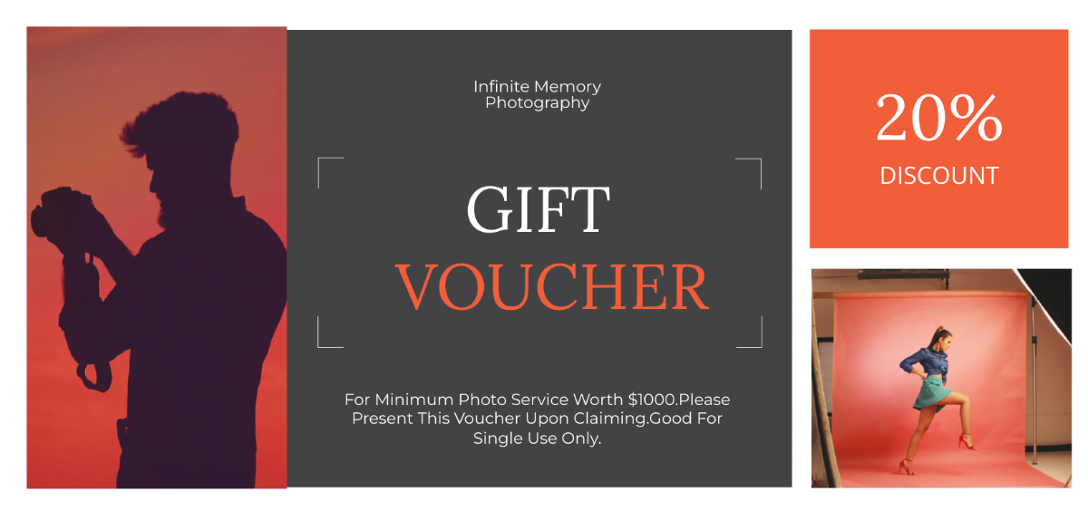 Photoshoot Photography Voucher Template - Edit Online & Download