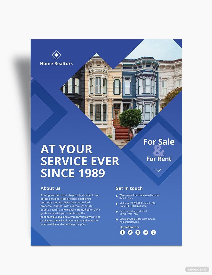 Free Simple Realtor Flyer Template