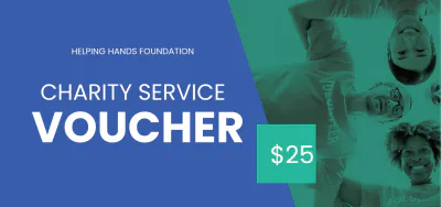 Free Charity Service Voucher Template to Edit Online