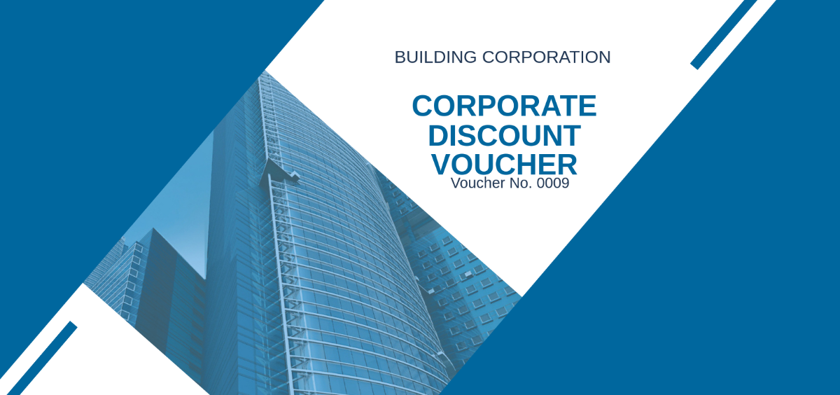 Corporate Discount Voucher Template