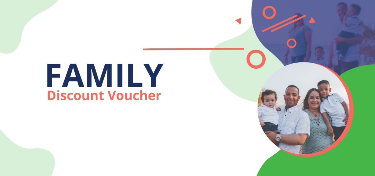 Family Discount Voucher Template