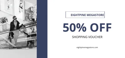 Free Simple Shopping Voucher Template to Edit Online