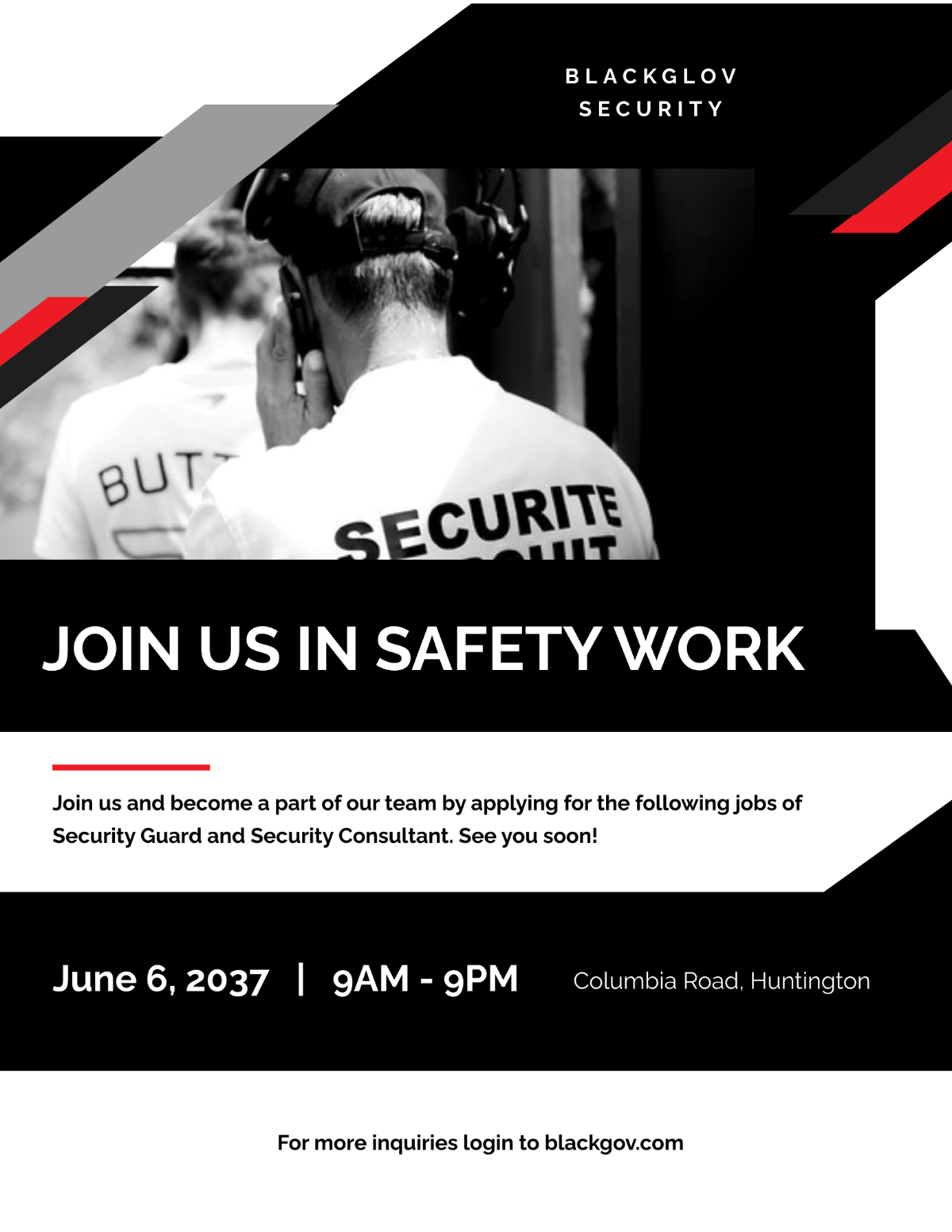 Free Security Guard Agency Flyer Template