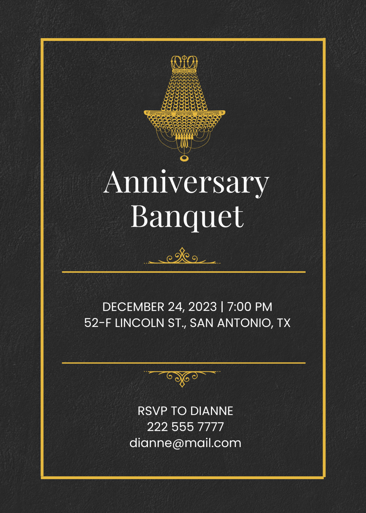 Free Banquet Invitation Template