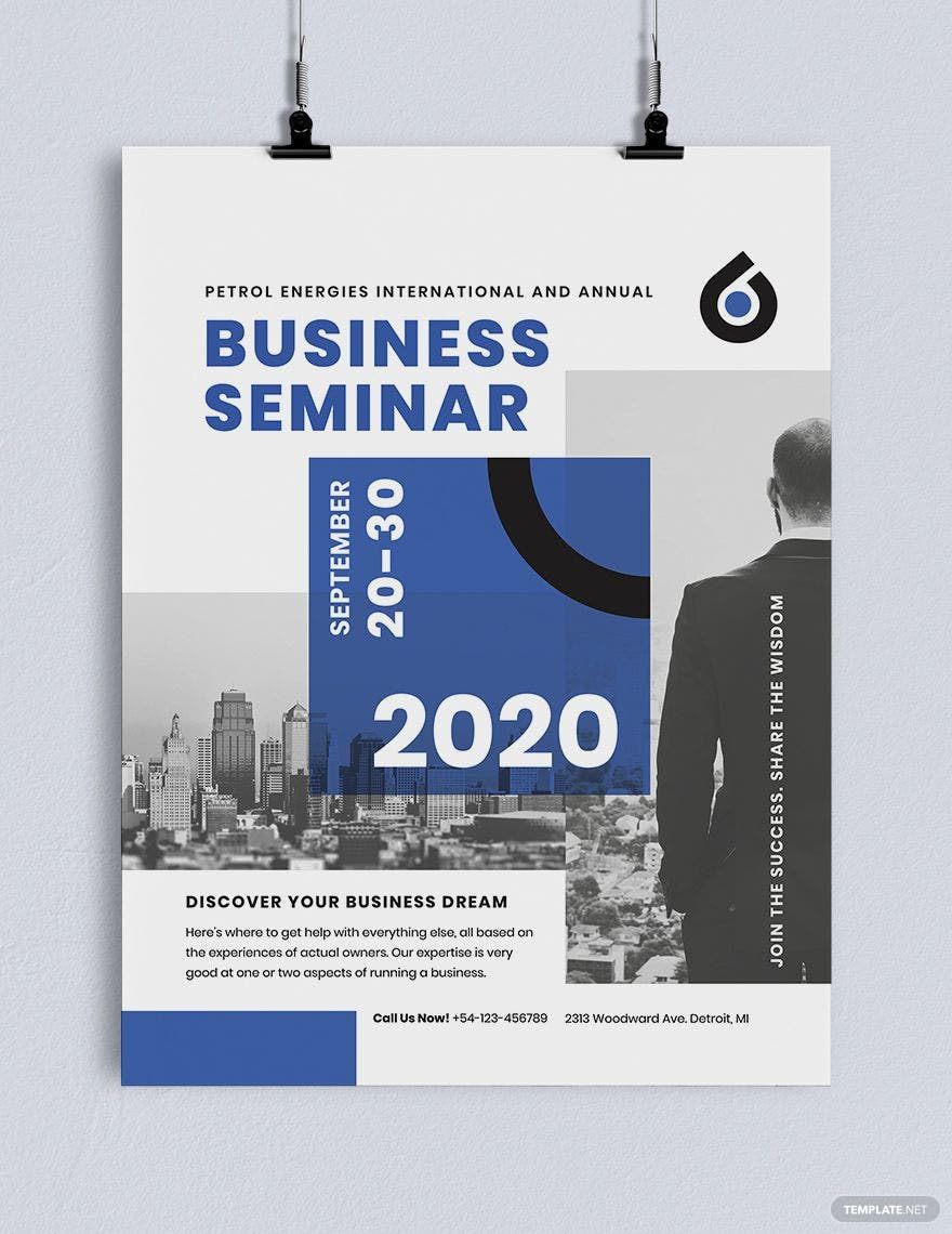 Business Seminar Poster Template