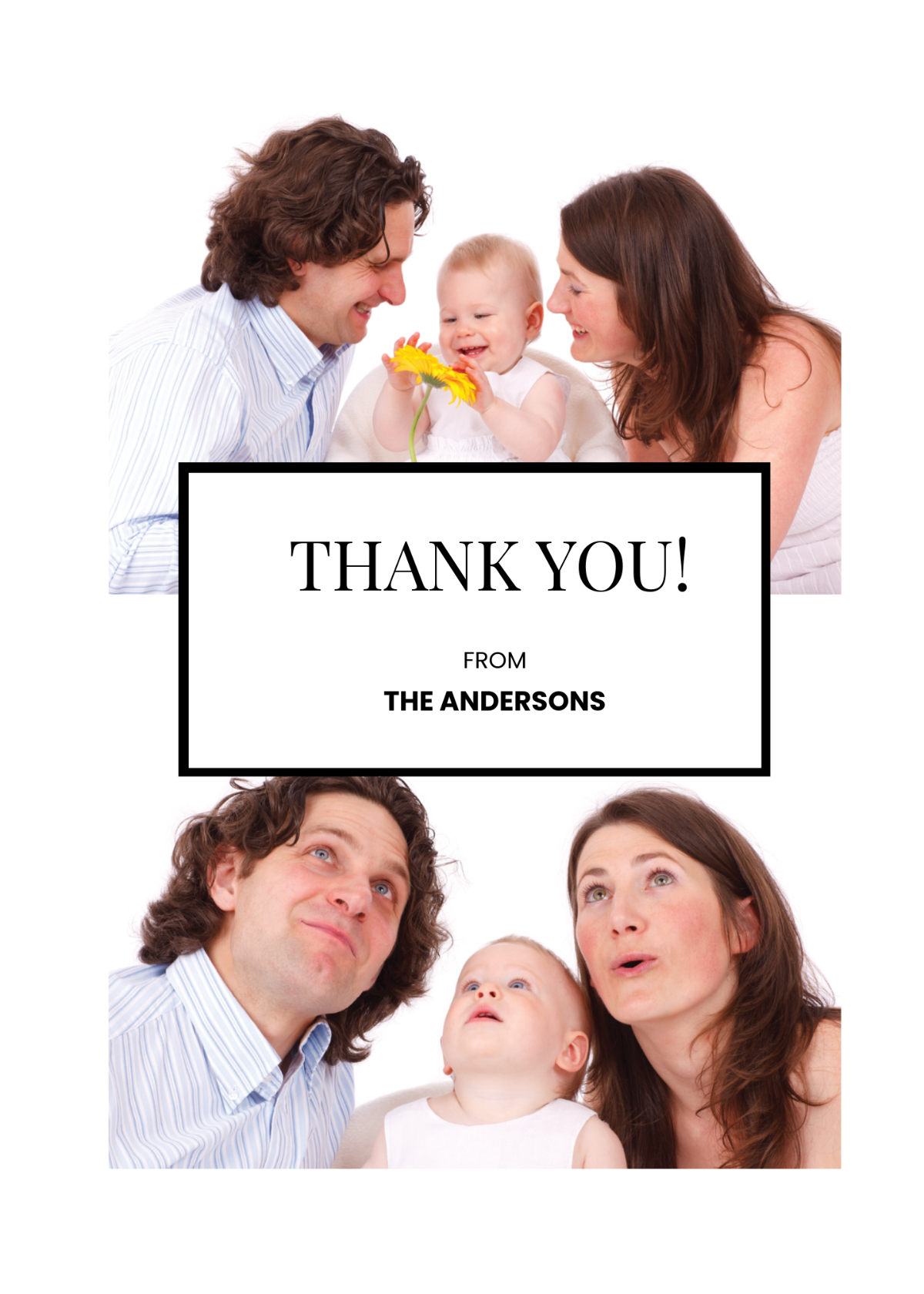 Photo Thank You Card Template - Edit Online & Download