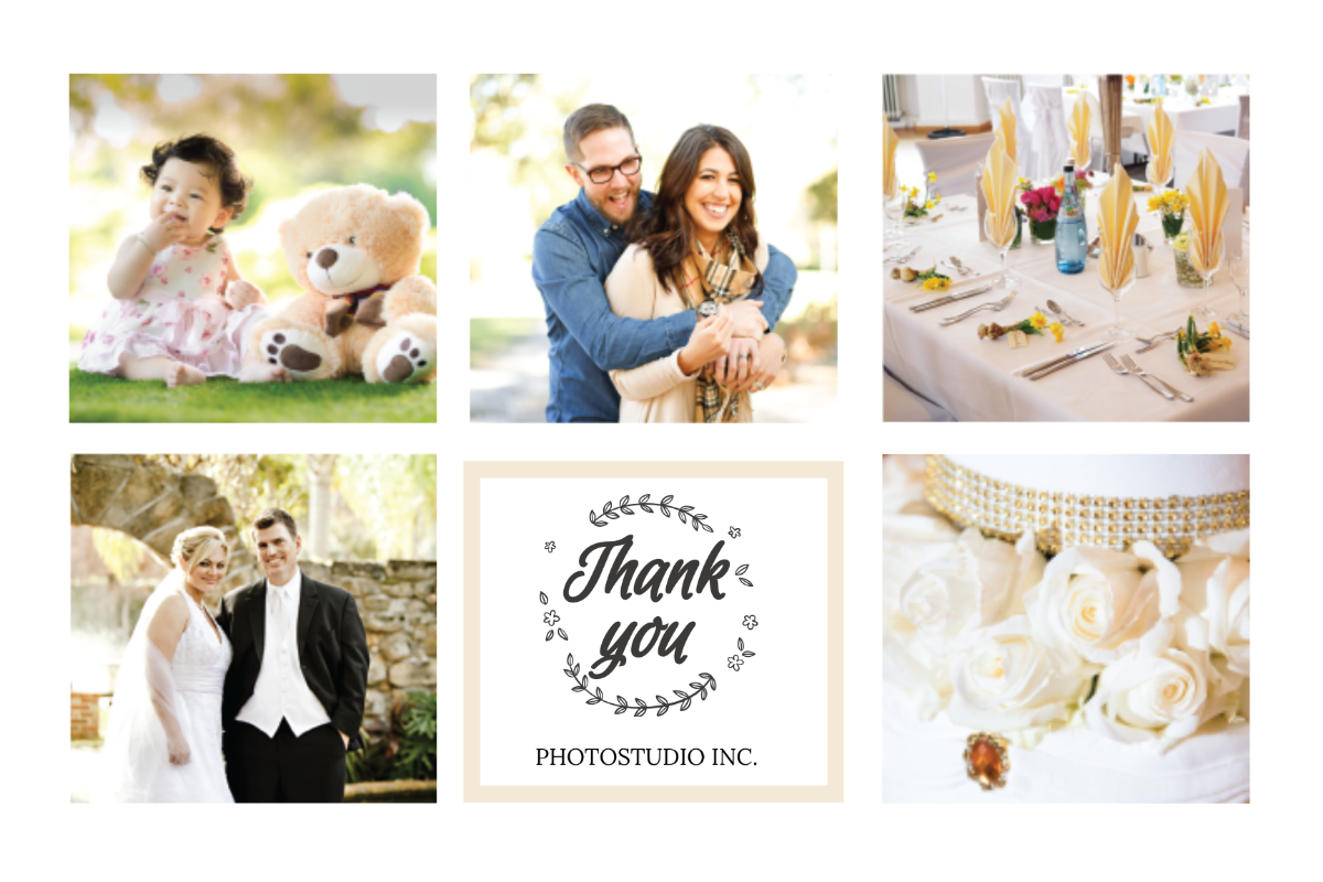 Photographer Thank You Card Template - Edit Online & Download