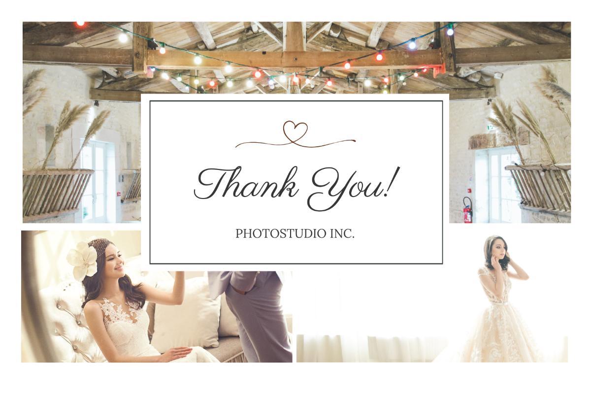 Photography Thank You Card