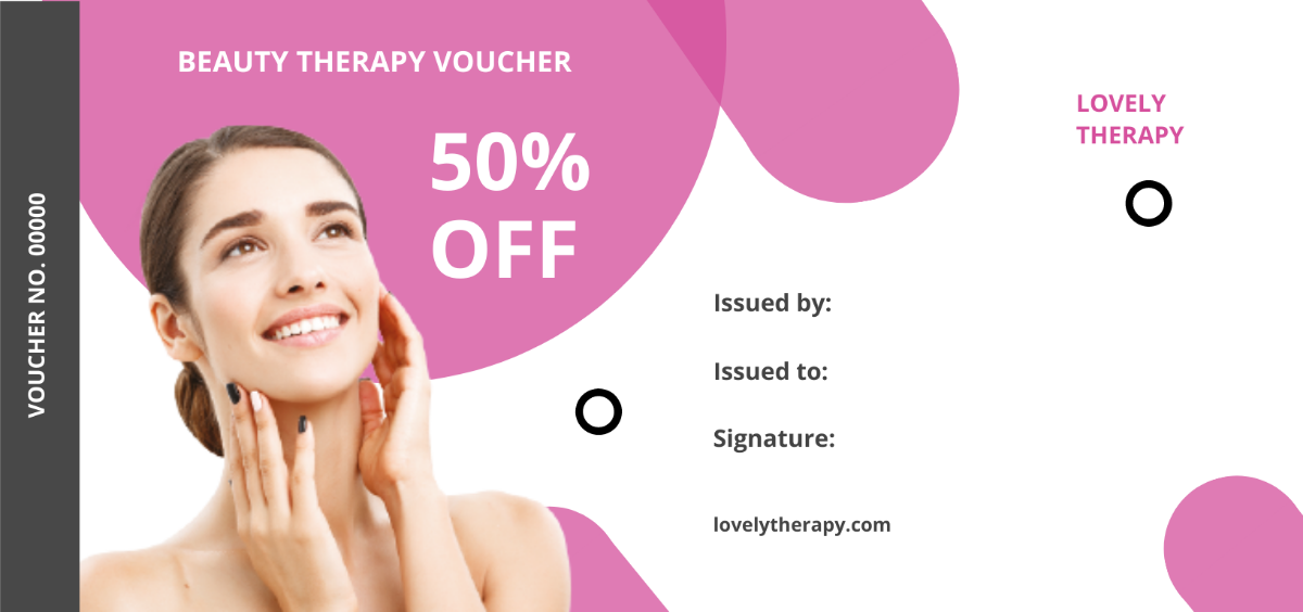 Beauty Therapy Voucher Template