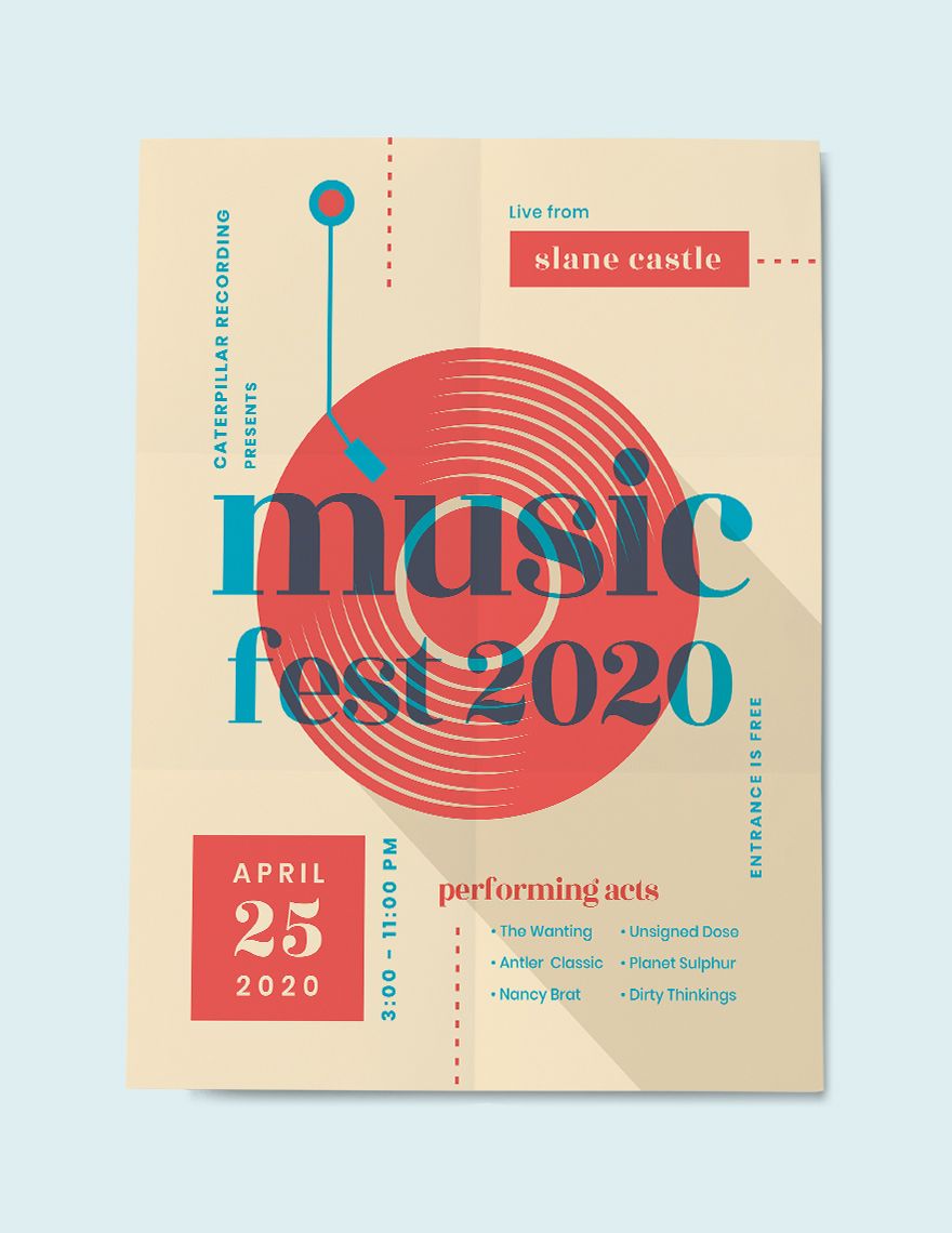 Musical Event Poster Template