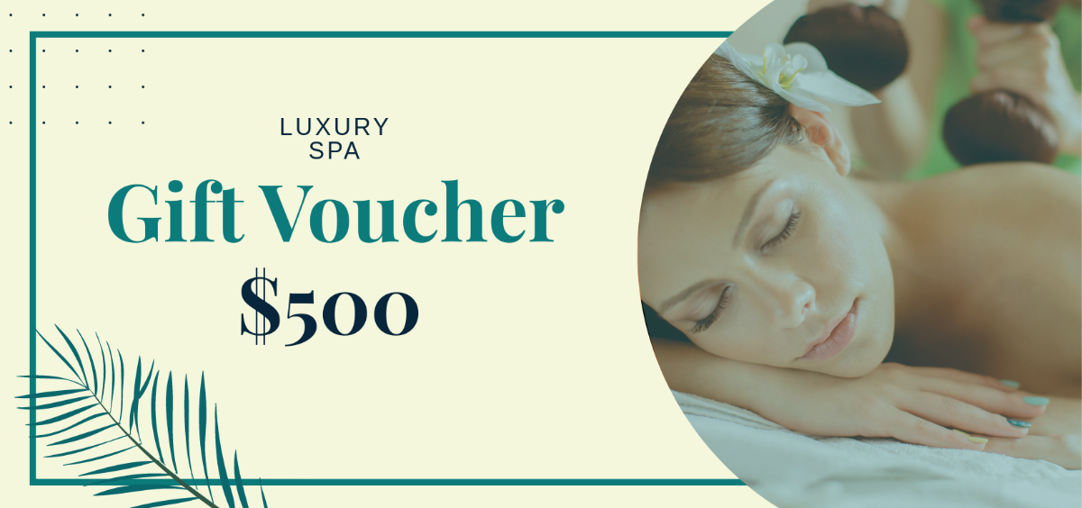 Spa Gift Voucher For Corporate Template