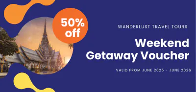 Free Weekend Getaway Travel Voucher Template to Edit Online