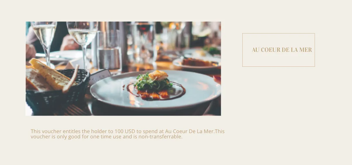 Free Restaurant Gift Voucher Template to Edit Online
