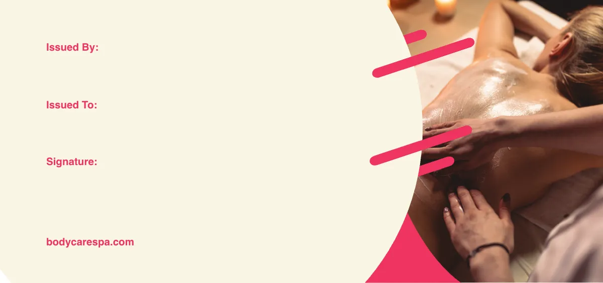 Free Spa Treatment Voucher Template to Edit Online