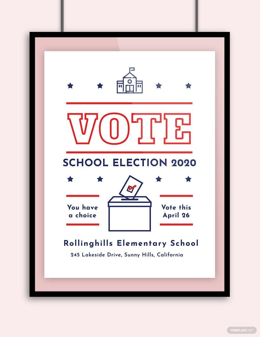 School Campaign Poster Template