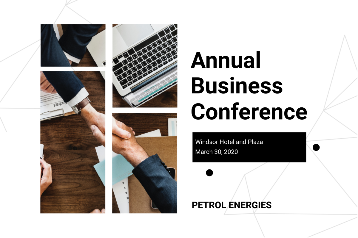 Free Annual Business Event Postcard Template