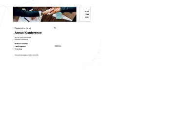 Free Annual Business Event Postcard Template to Edit Online