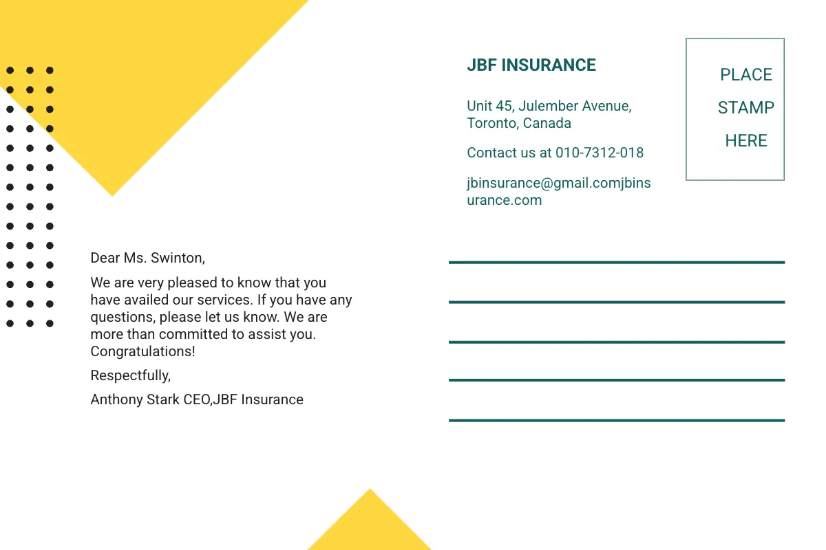 Free Corporate Agency Postcard Template to Edit Online
