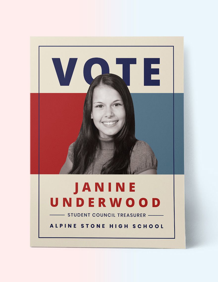 Student Council Election Poster Template
