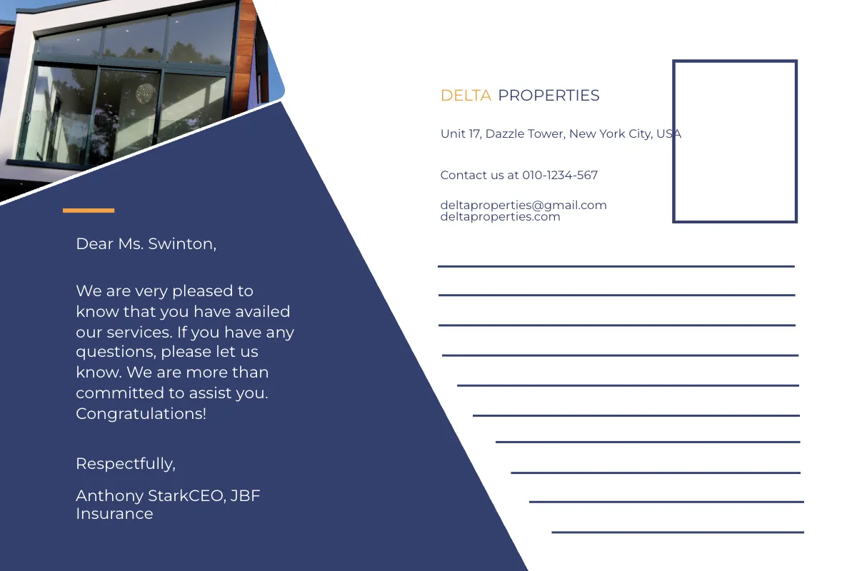 Free Real Estate Marketing Postcard Template to Edit Online