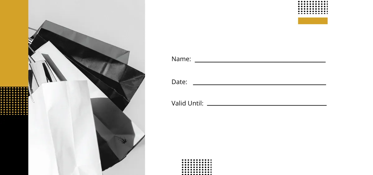 Free $500 Shopping Voucher Template to Edit Online