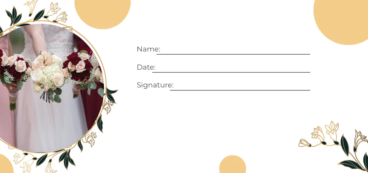 Free Bridesmaid Shopping Voucher Template to Edit Online