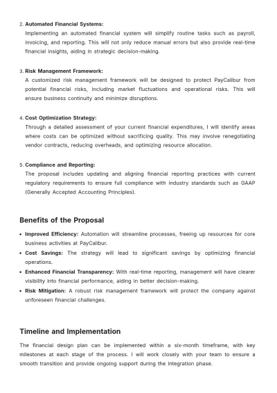 Free Financial Design Proposal Letter Template to Edit Online