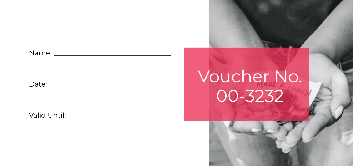 Free Donation Service Voucher Template to Edit Online
