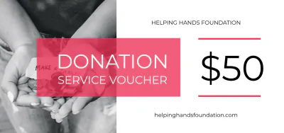 Free Donation Service Voucher Template to Edit Online