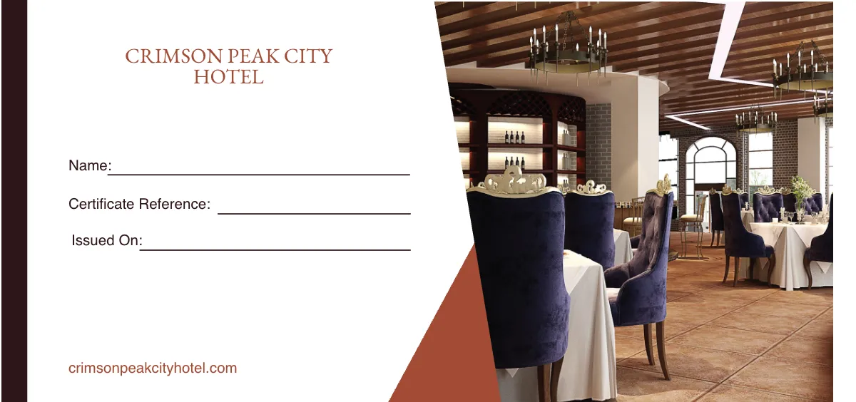 Free Hotel Promotion Voucher Template to Edit Online