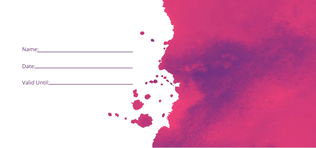 Free I love you Voucher Template to Edit Online