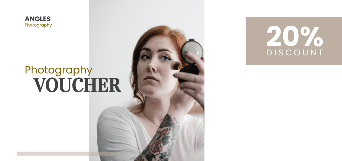 Makeover Photography Voucher Template