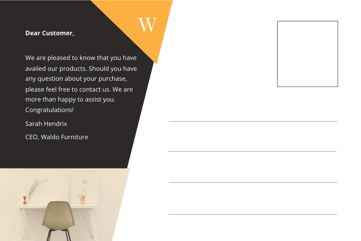 Free Small Business Marketing Postcard Template to Edit Online