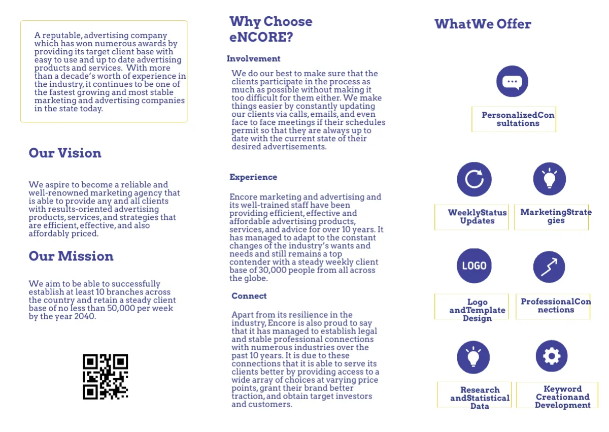 Free Die Cut Tri-Fold Brochure Template to Edit Online