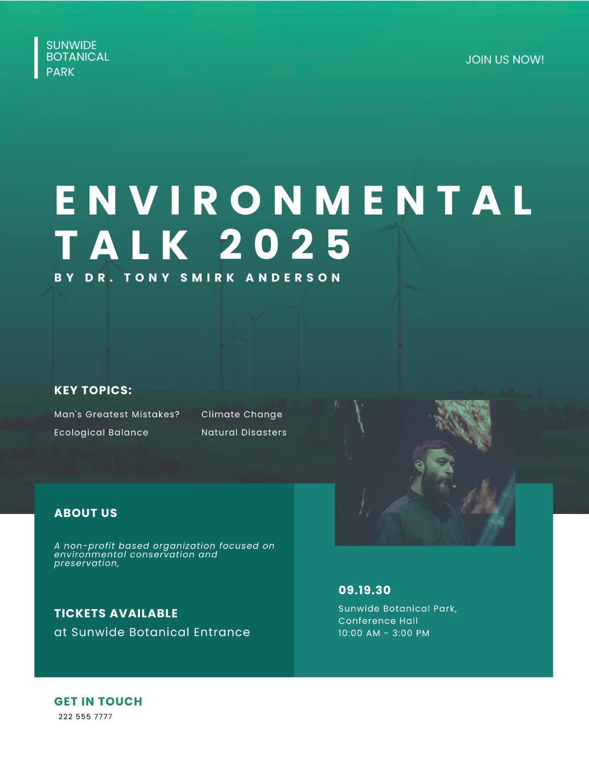Environmental Conservation Flyer Template