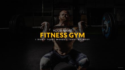 Free Fitness Gym YouTube Channel Template: Download 49+ Social Media ...