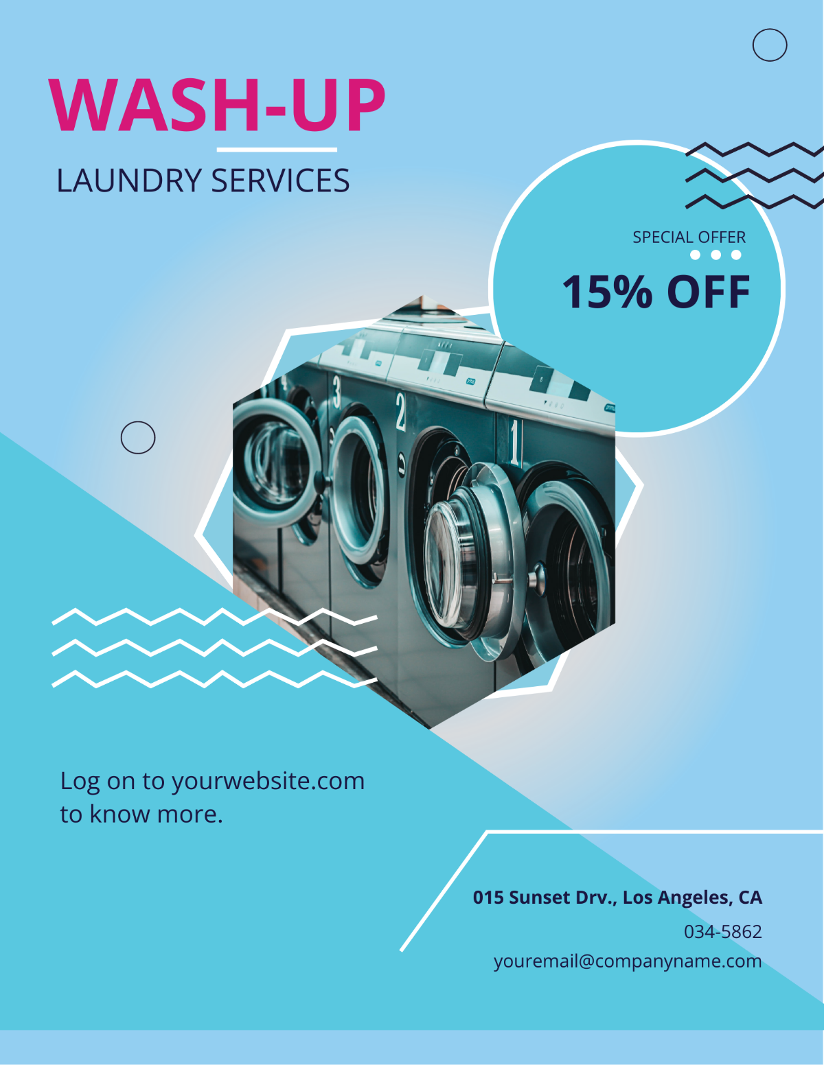 Free Laundry Service Flyer Template