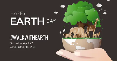 Free Facebook Earth Day Template to Edit Online