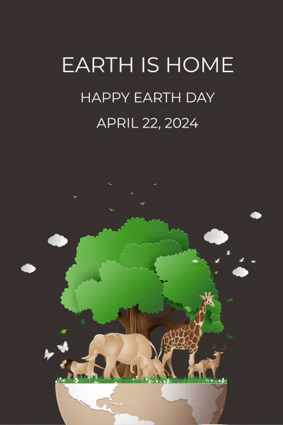 Free Pinterest Earth Day Template to Edit Online