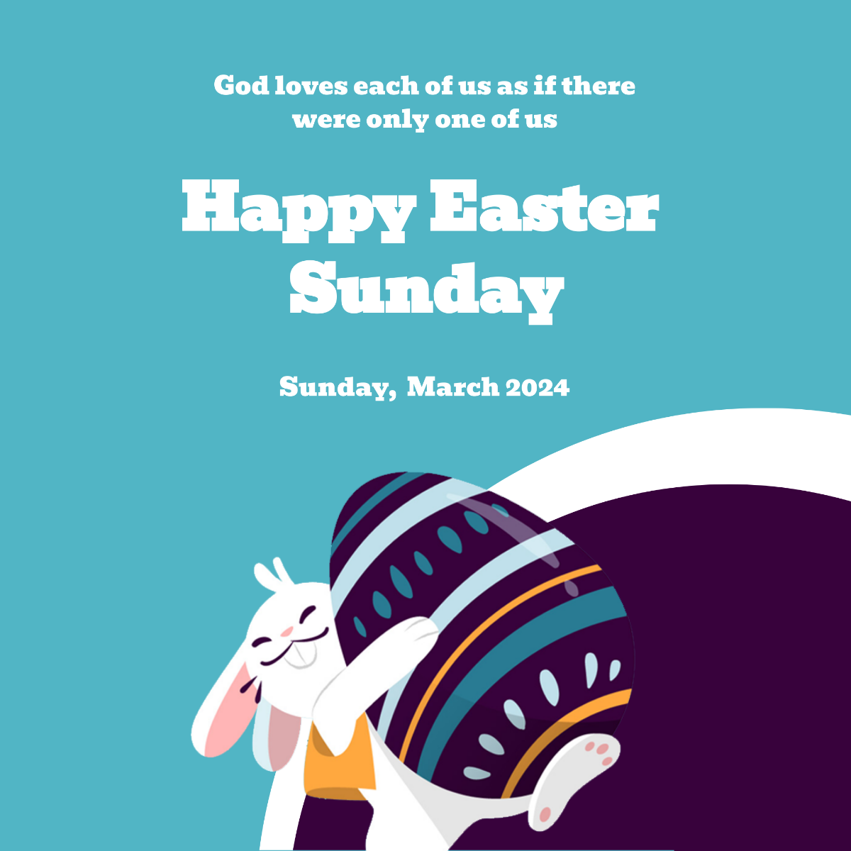Free Instagram Easter Sunday Template