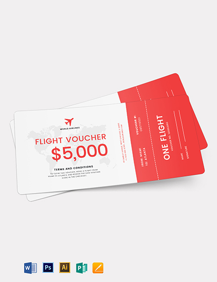 Airline Ticket Voucher Template