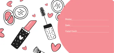 Free $150 Make Up Voucher Template to Edit Online