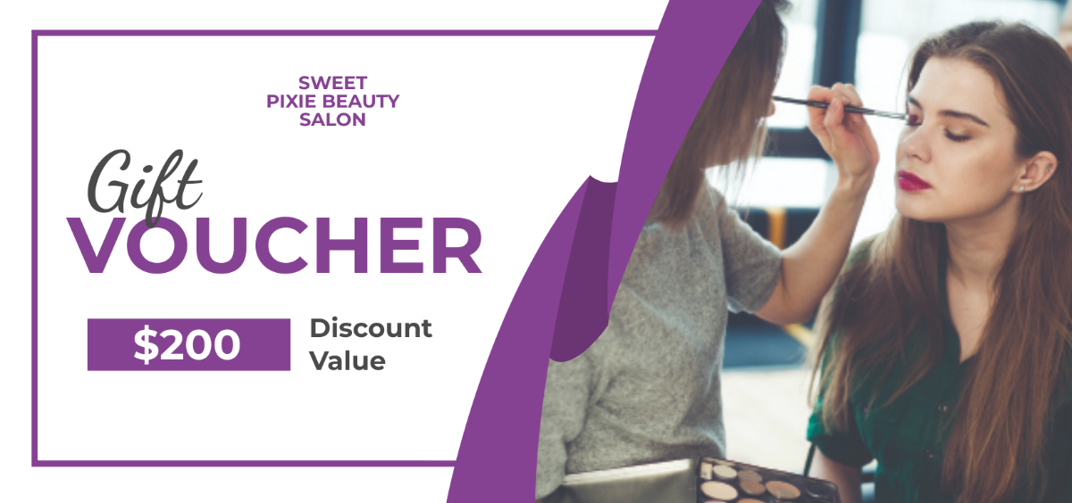 Blank Salon voucher template - Edit Online & Download