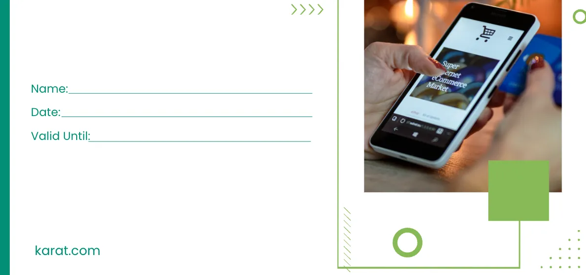 Free Ecommerce Promotion Voucher Template to Edit Online