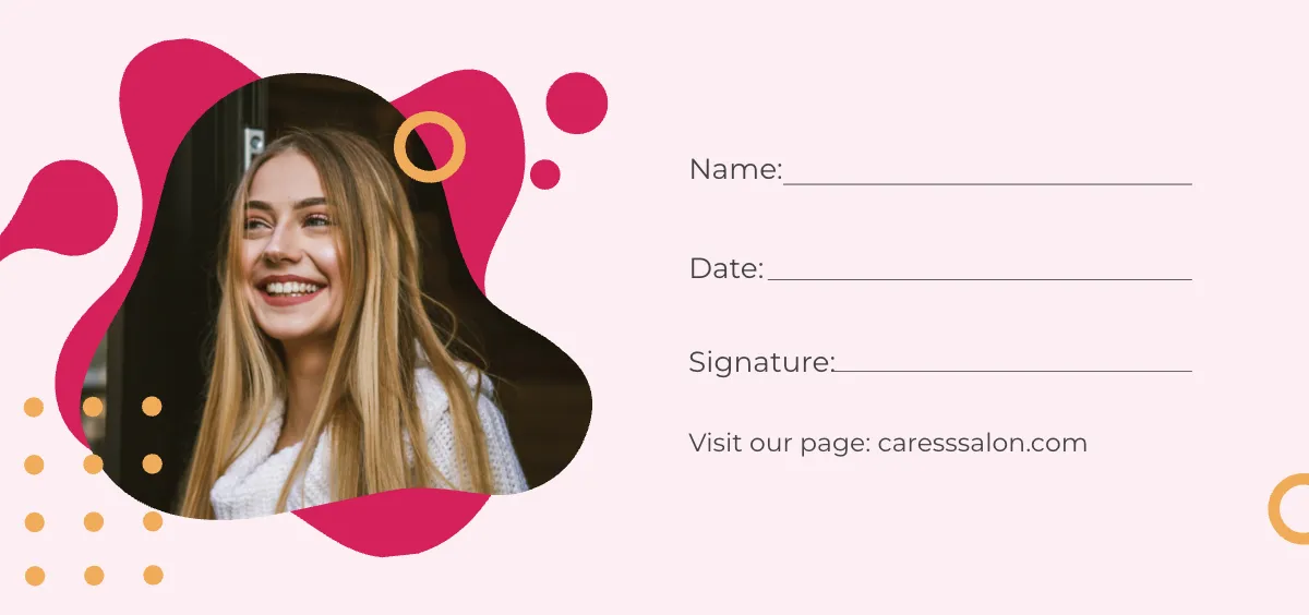 Free Editable Salon voucher Template to Edit Online
